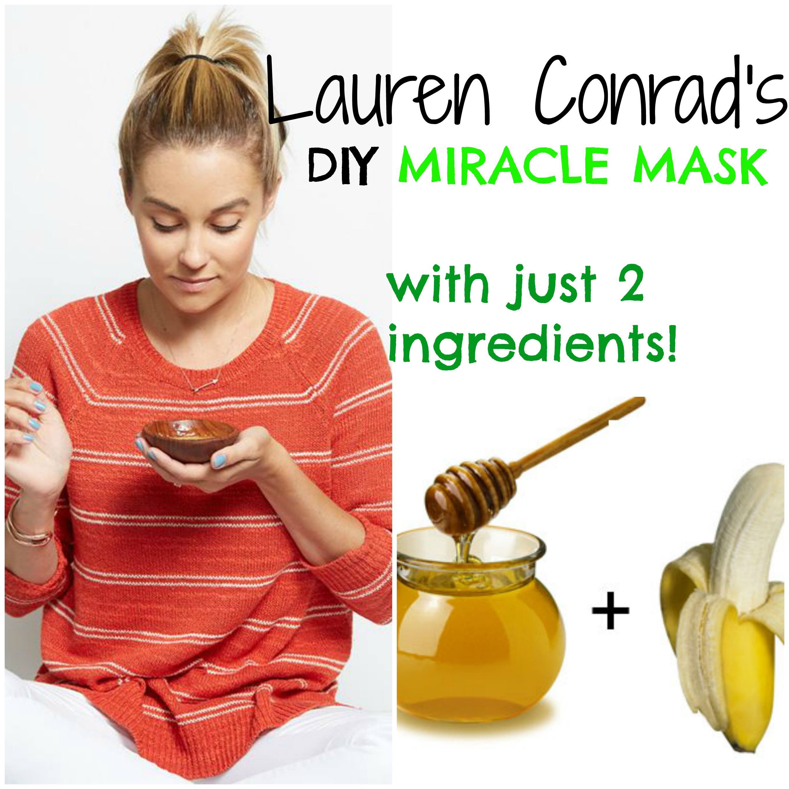 Lauren Conrad s Miracle Face Mask DIY With Just 2 Ingredients