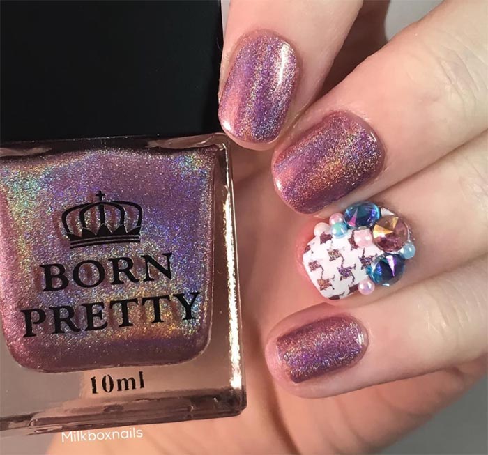 sparkly pink