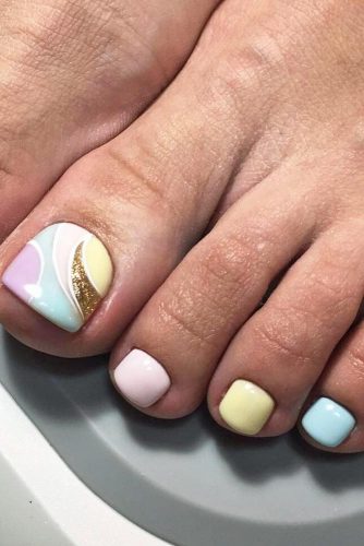 pastel toe nail design pastel toe nail design