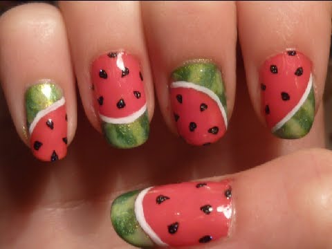 watermelon nail design 10