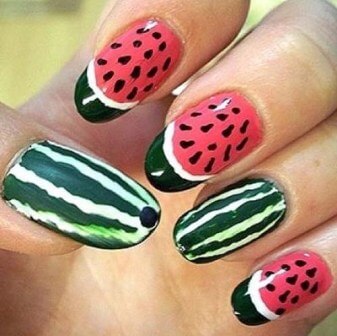 melon nails