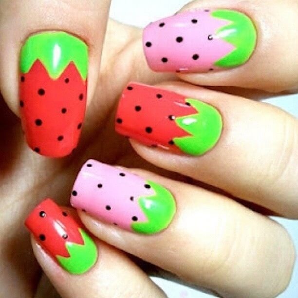 watermelon nail design 9