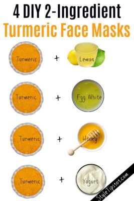 DIY turmeric face masks