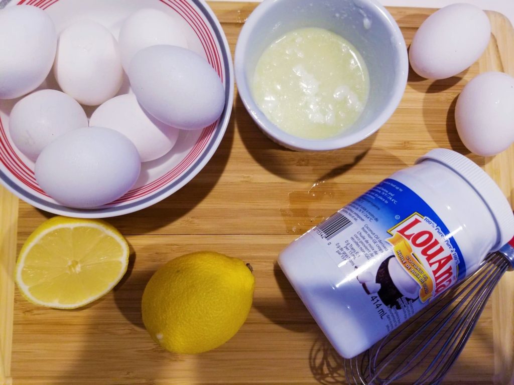 coconut oil and egg whites