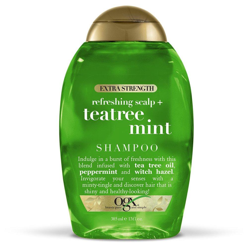 OGX Hydrating + Tea Tree Mint Shampoo best drugstore shampoos for oily hair